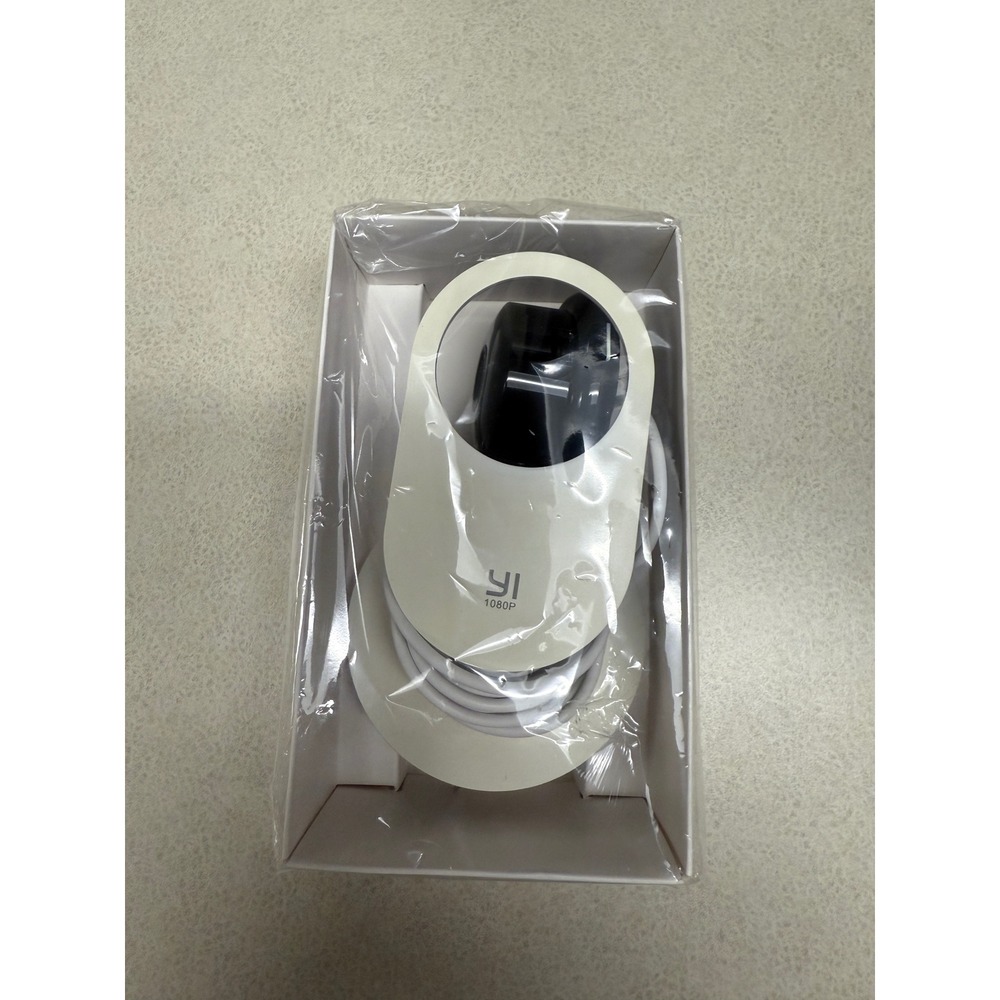 YI 1080p Home Camera Security White Wide Angle Night Vision 2 Way Audio
